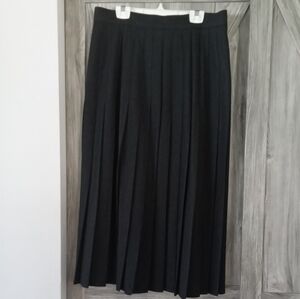 Bianca Nygard Charcoal Wool Pleated Skirt 14